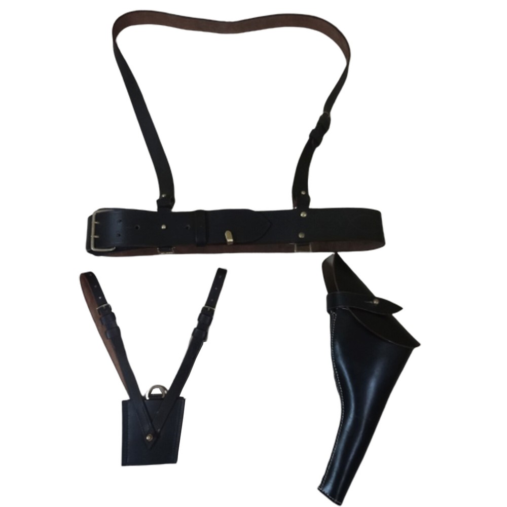 Sam Browne Belt with Shoulder Strap Dark Brown Reproduction Size 100 CMS e784