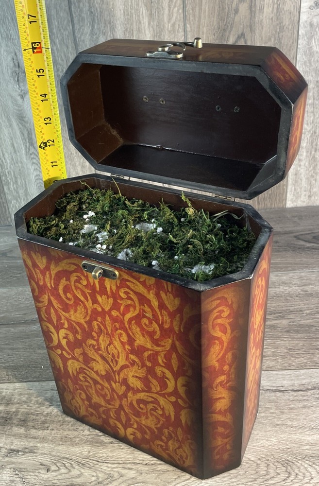 Wood Display Box, Keepsake Decorative Box, Flower Display Box, Home Decor