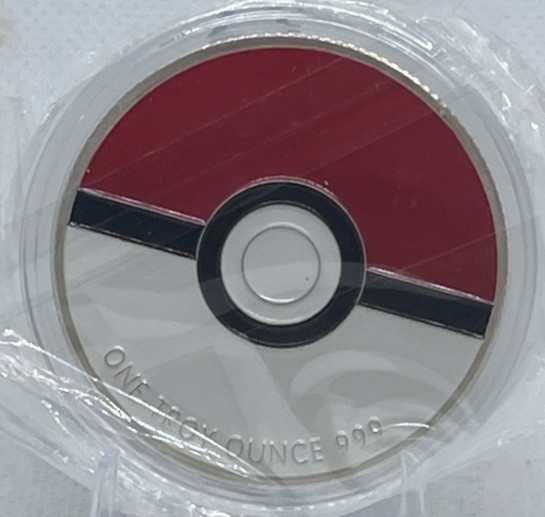 1 oz Silver Pokemon Colorized Bulbasaur Round | Gotta Catch 'Em All