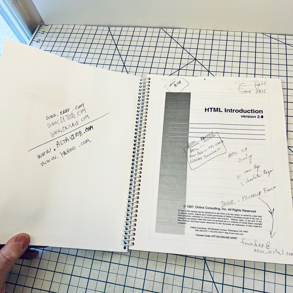 HTML Introduction Technology Courseware Manual 1997 Online Vintage Guide