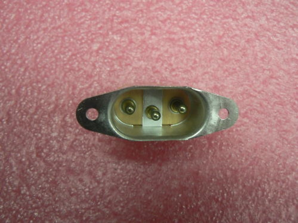 TRAM D201 / A BASE REPLACEMENT THREE PIN POWER CORD SOCKET NOS