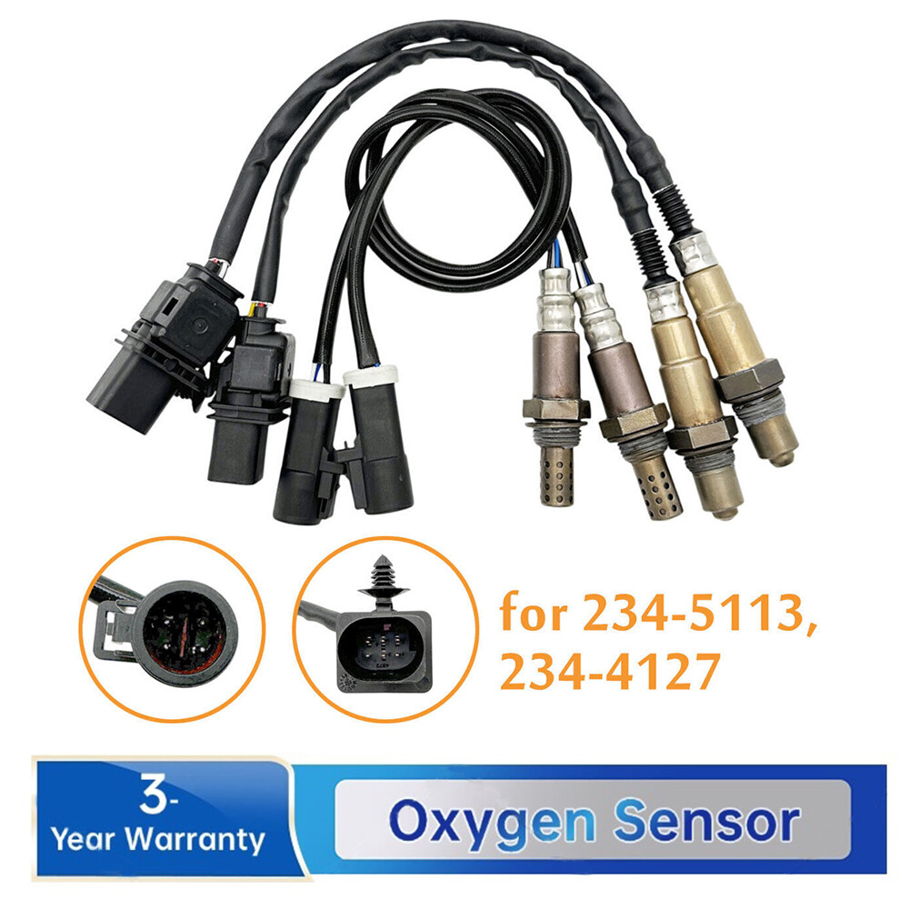 4PCS Oxygen O2 Sensor Upstream+Downstream For 2009-2014 Ford E-150 E-250 E-350