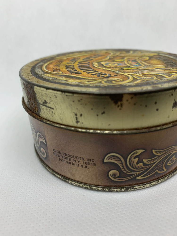 Vintage Avon Gift Tin Wild Country 5 OZ