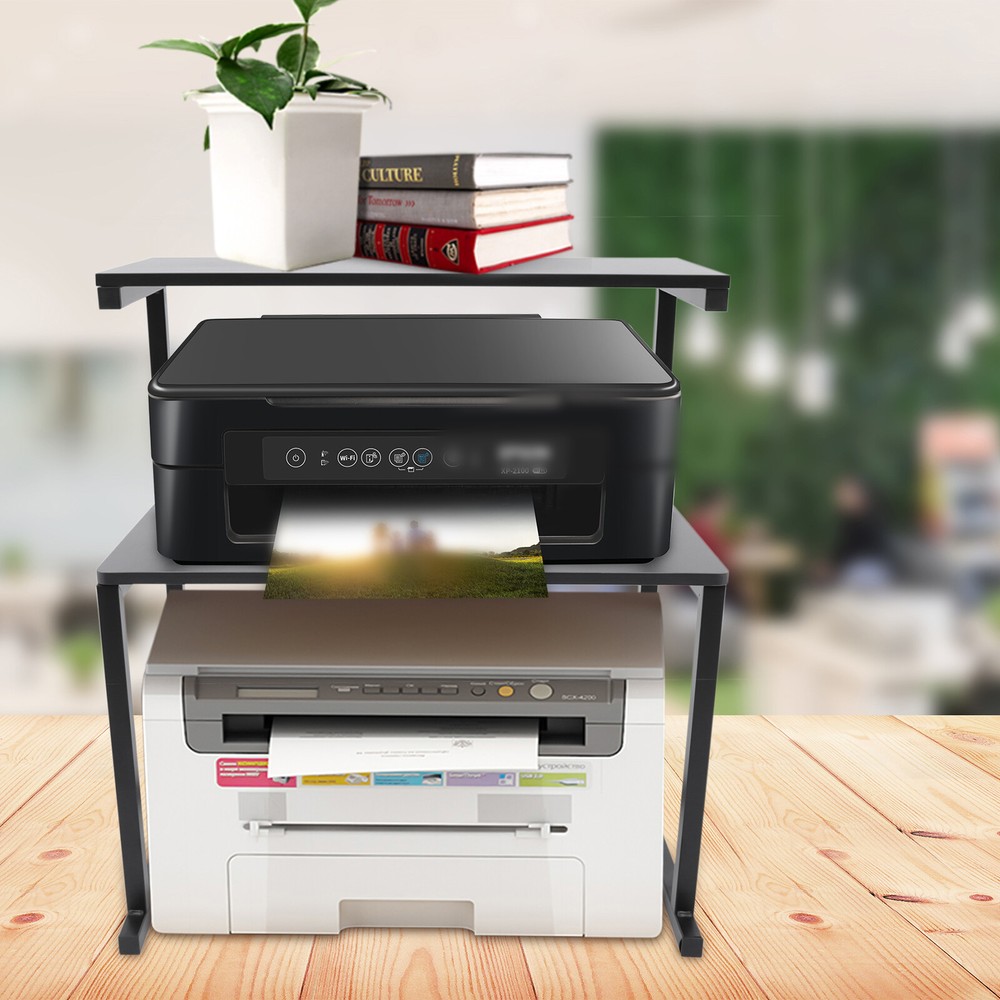3-Tier Table Storage Shelf Desktop Organizer Display Rack Desk Printer Holder
