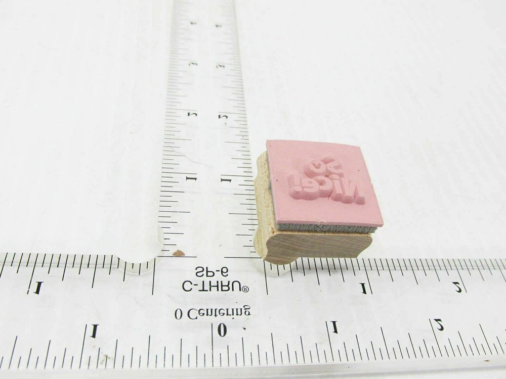 Heart Saying So Nice Rubber Stamp - Stamp Set C119
