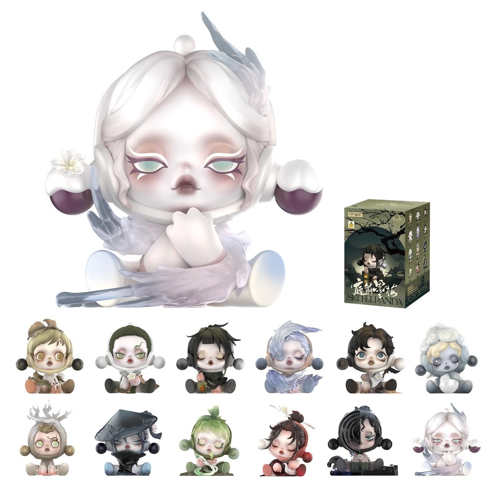 POP MART SKULLPANDA The Ink Plum Blossom Single Box,