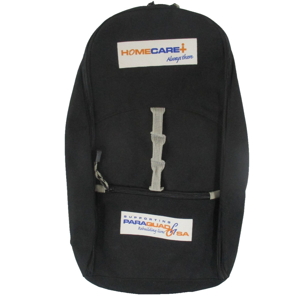 Acro Bag Black Backpack Zip Front Pocket Inner Pouch Adjustable Strap Style 3055