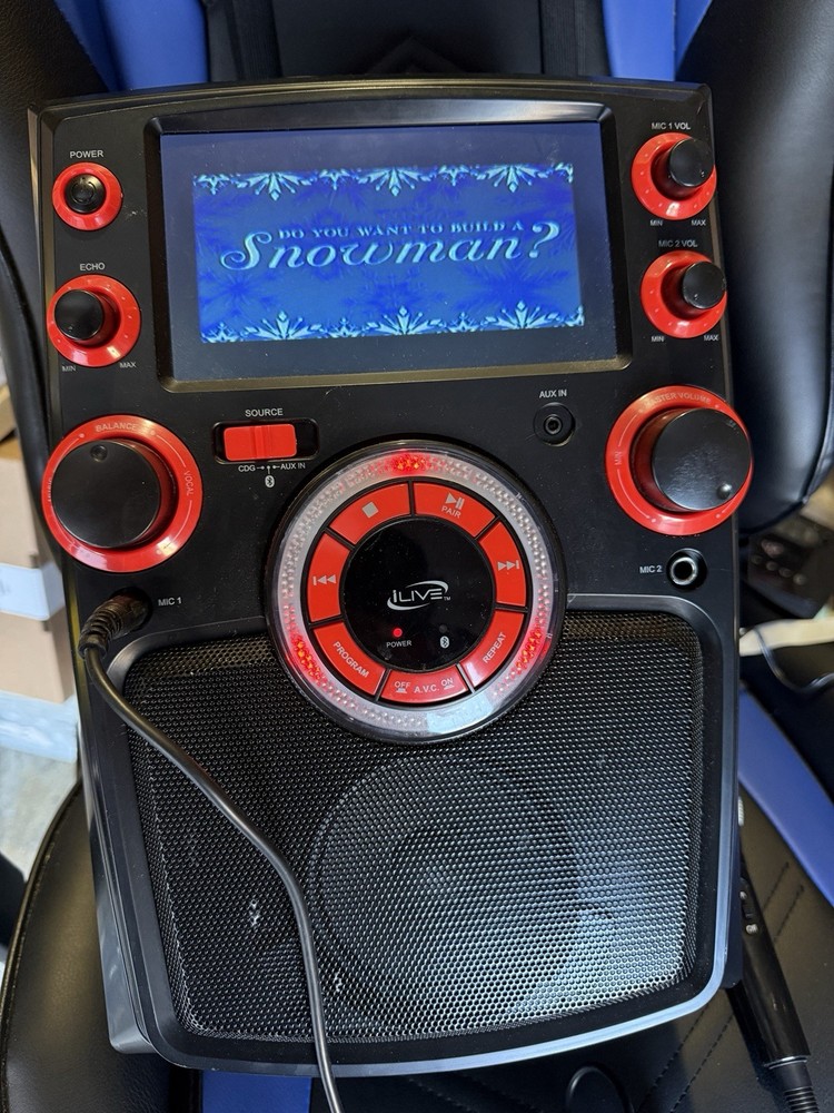 iLIVE IJMB587B Bluetooth Karaoke Party Machine