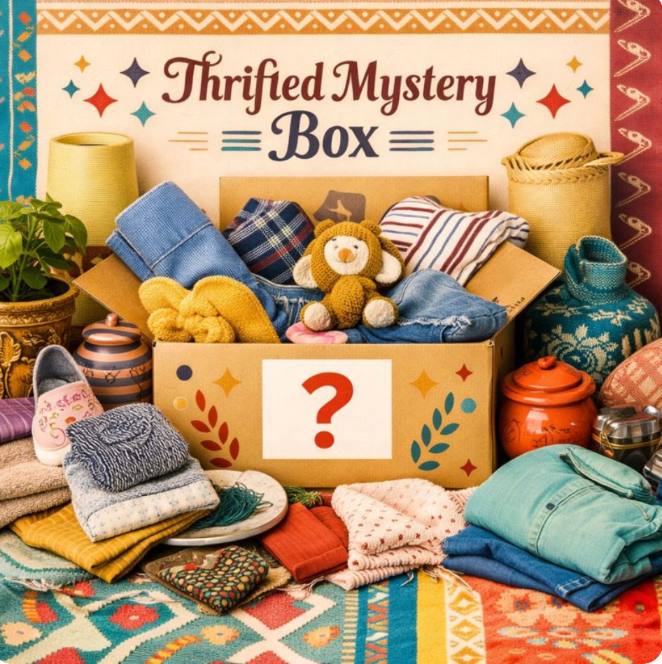 mystery boxes thrifted small box 5 items