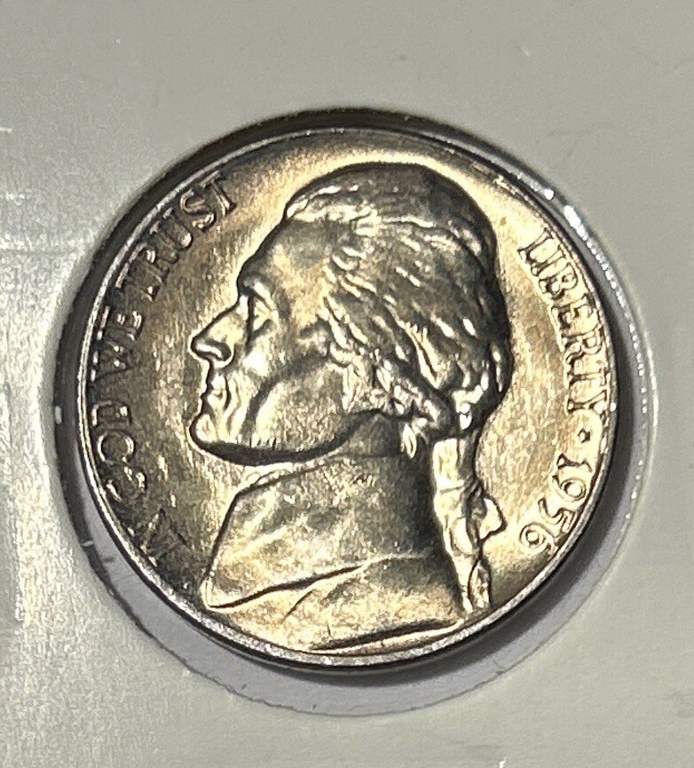 us coins 1956 D Nickel BU