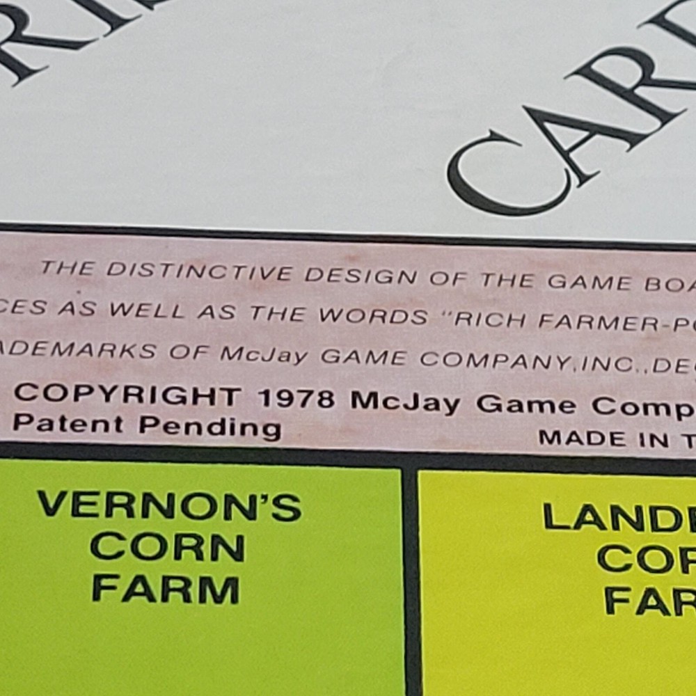 Vintage Board Game Rich Farmer Poor Farmer