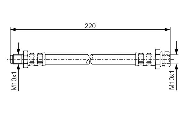 Brake Hose BOSCH 1987476347