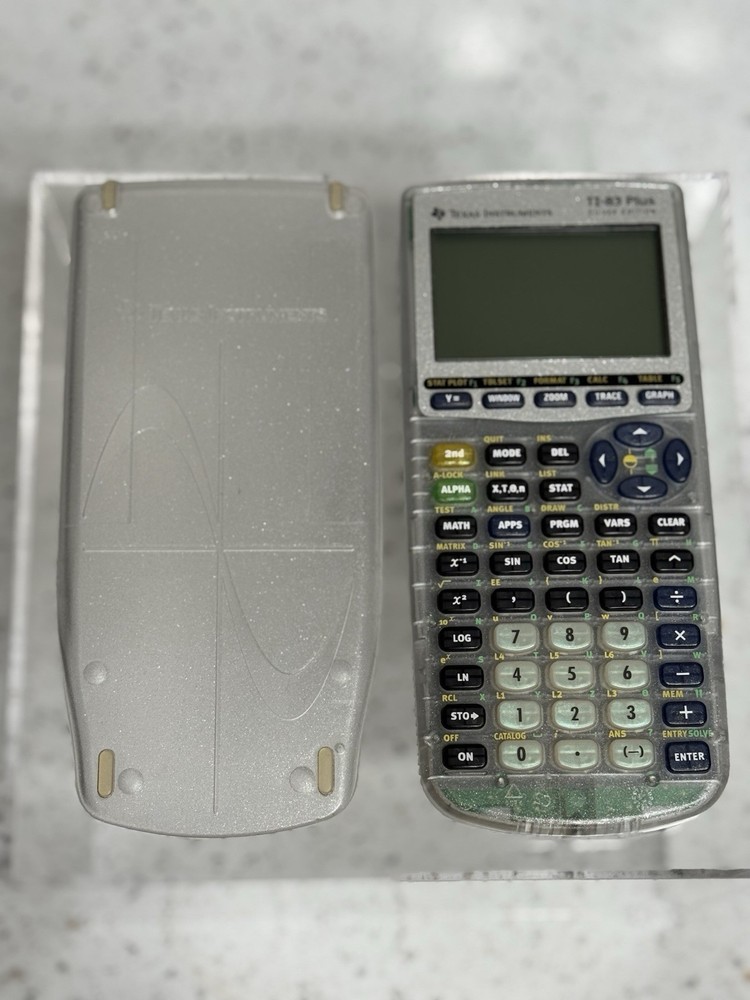 Texas Instruments TI-83 Plus Silver Edition Clear Graphing Calculator Working