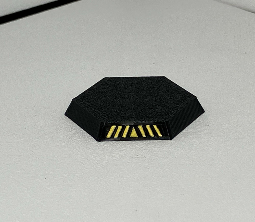 Battletech 30mm Hex Bases x10 With Front Facing / Wargames / Hex Base Miniatures