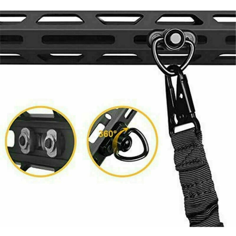 2X MLOK Triangle QD Sling Mount Push Button Quick Release Sling Swivel Adaptor