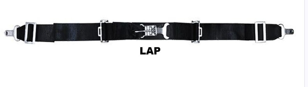 3" Lap Belt, Off-Roading Belt, Quick Release Latch, Black