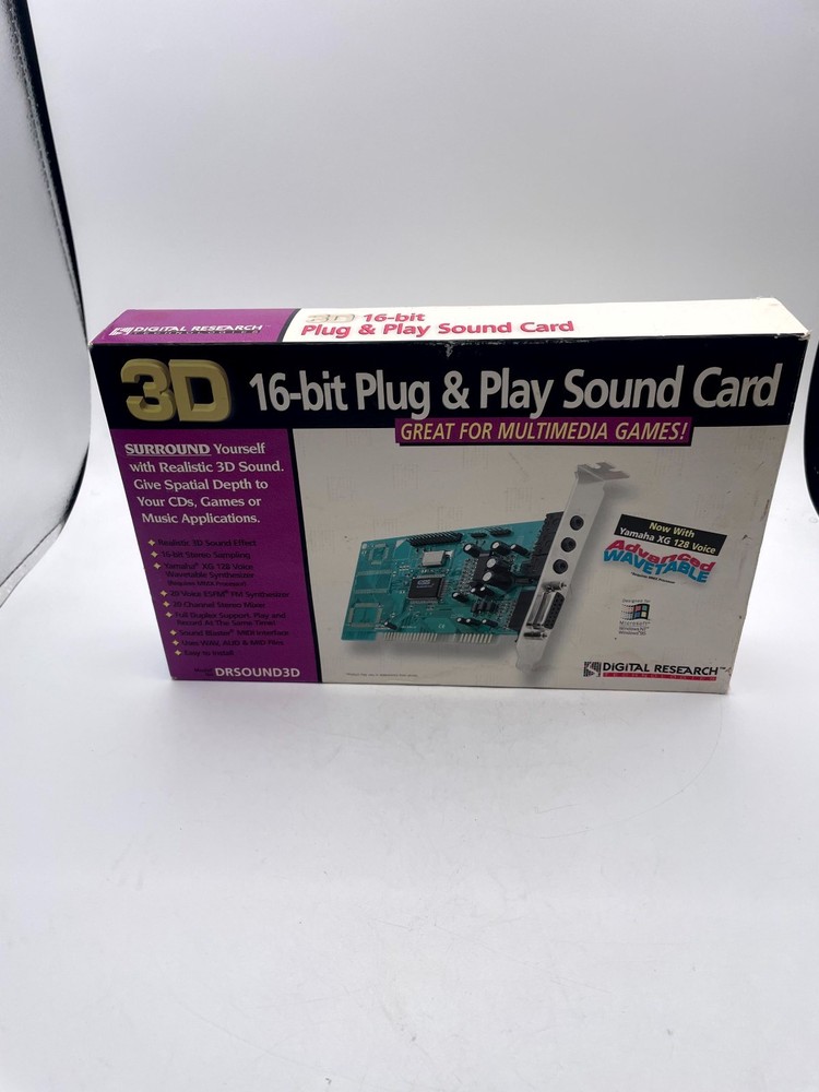 Digital Research Technologies DRSOUND3D Advanced 16-bit Sound Card Plug & Play