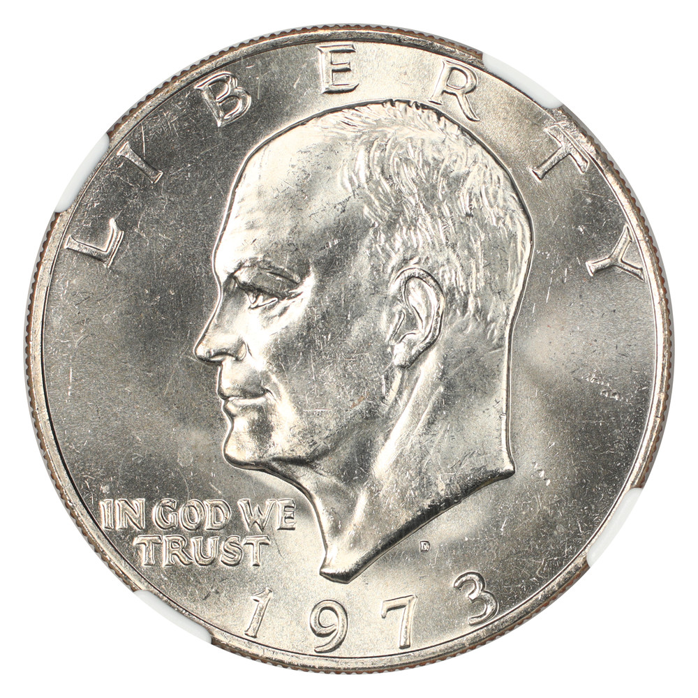 1973-D $1 NGC MS66 - Ike Dollar