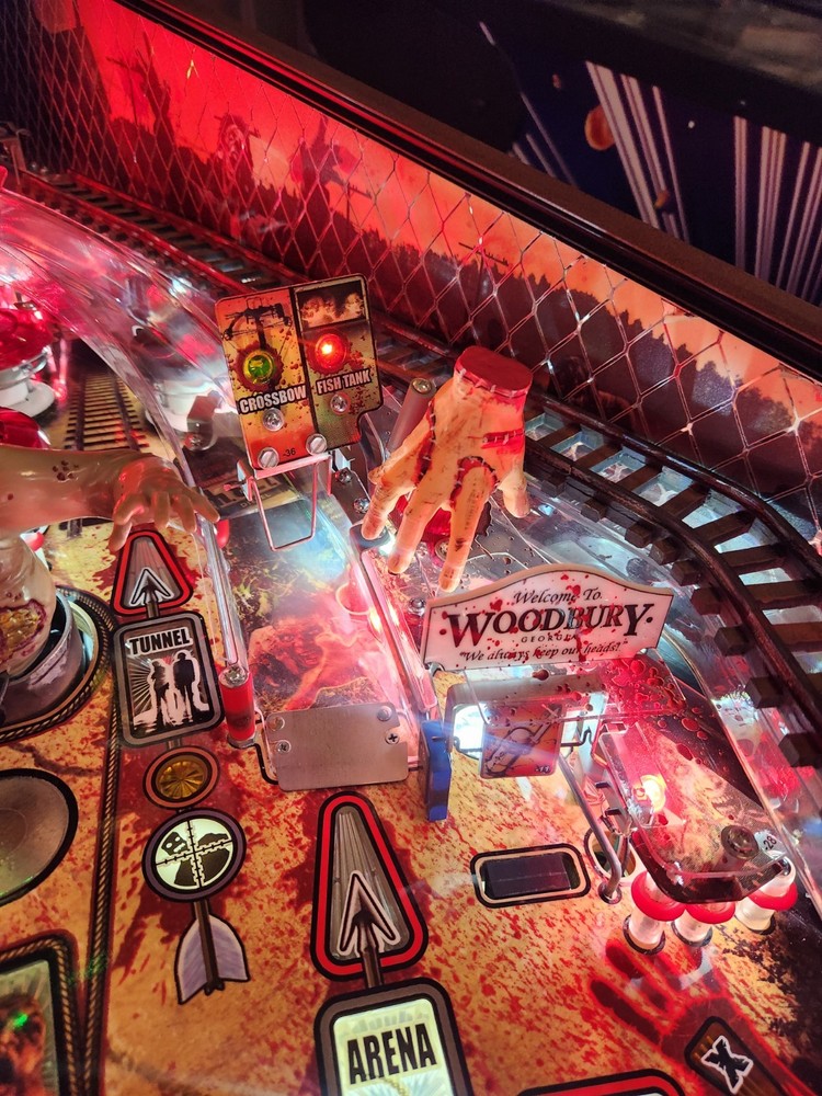 Walking Dead Pinball Machine SEVERED HAND! Flasher Mod HAND PAINTED