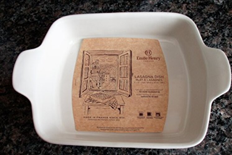 11" x 8" Medium Rectangular Baker - Modern Classics Collection | Sugar White