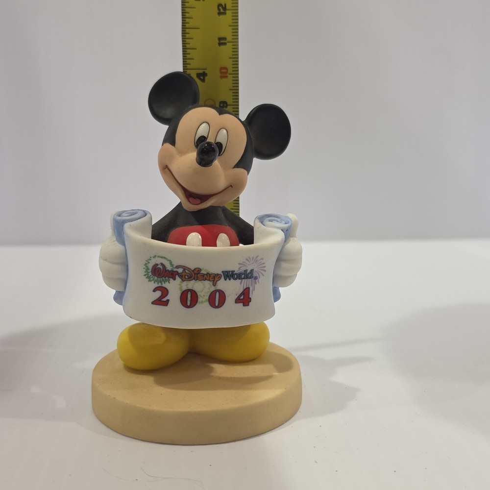 DISNEY WORLD 2004 MICKEY MOUSE Ceramic Figurine - 4"