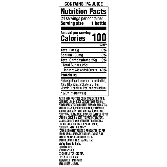 Lipton Half & Half Iced Tea & Lemonade (16.9 oz., 24 pk.)