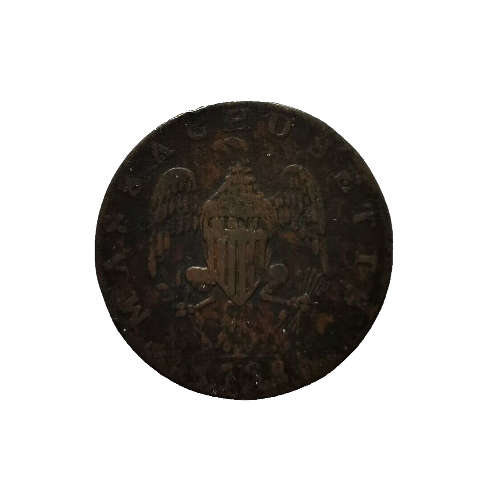 1788 US MASSACHUSETTS Cent Cooper Coin