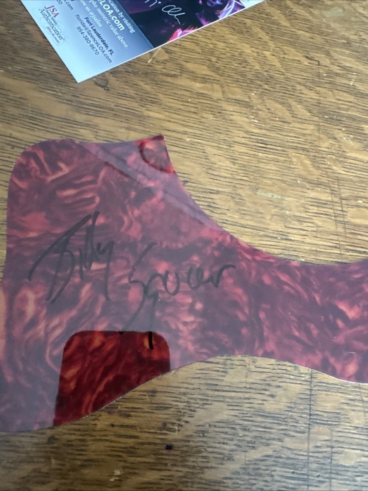 Billy Squier Signed Autographed Pick Guard JSA PP71025