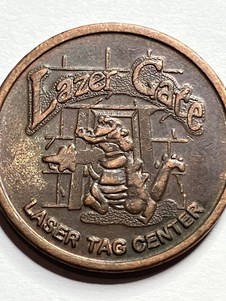 Lazer Gate Arcade Laser Tag Token Alligator #si1