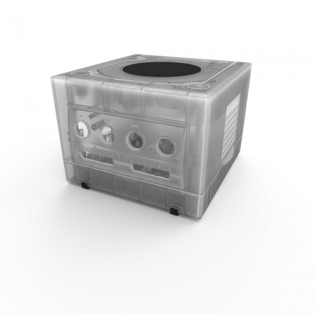 TeknoGame Console Shell Replacement Housing Kit for GameCube - Clear White