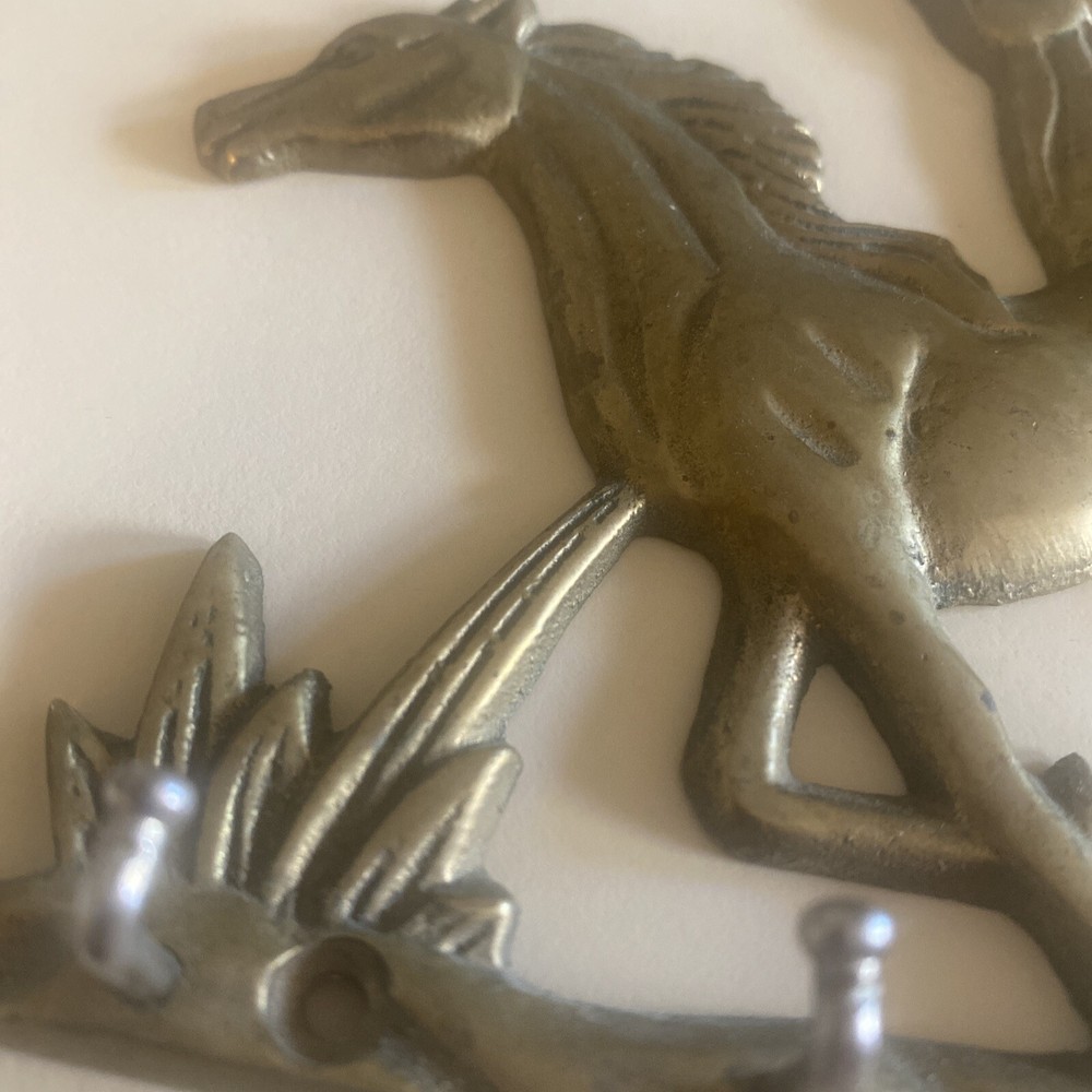 Brass Horses 5 Key Wall Holder