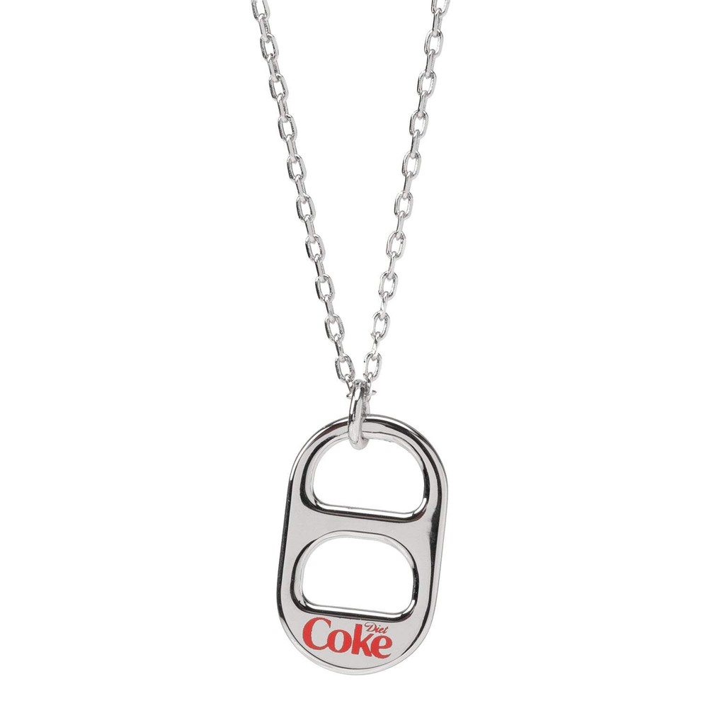 Diet Coke Tab Silver Necklace