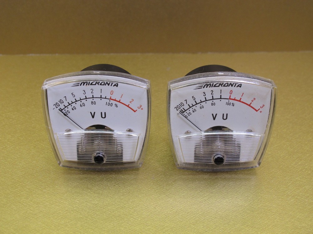 Micronta Audio VU Meter Pair Arched Top NICE!