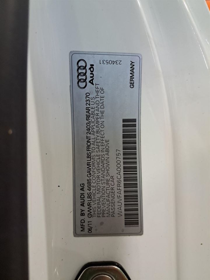 2012 A5 Audi Jack Sku#4210327