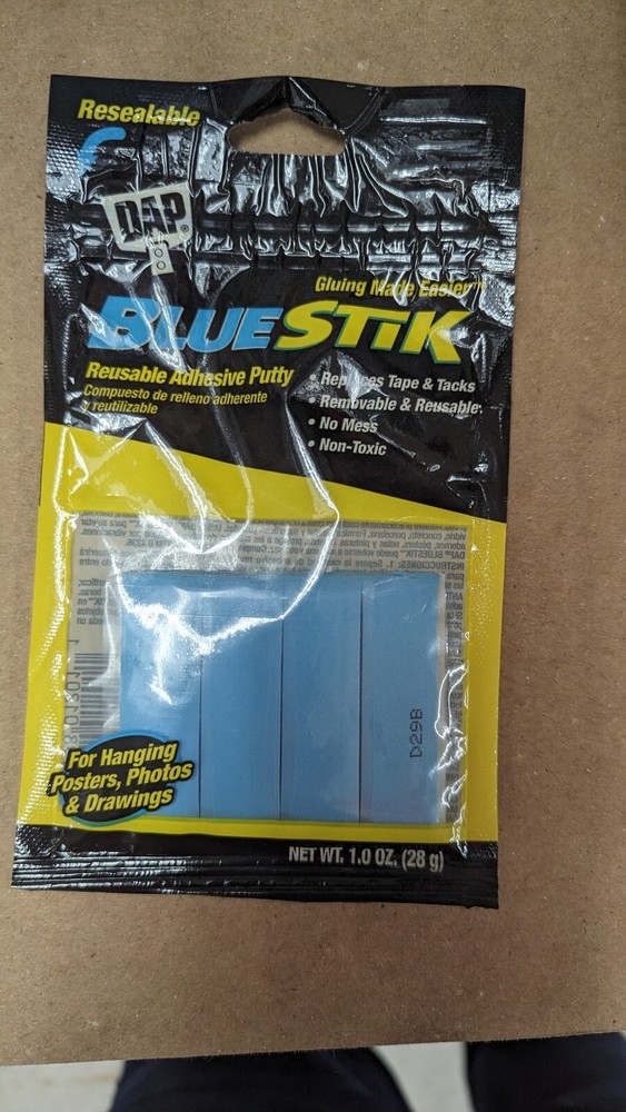 DAP Blue Stik Reusable Adhesive Putty-1 Ounce, 1 Pack