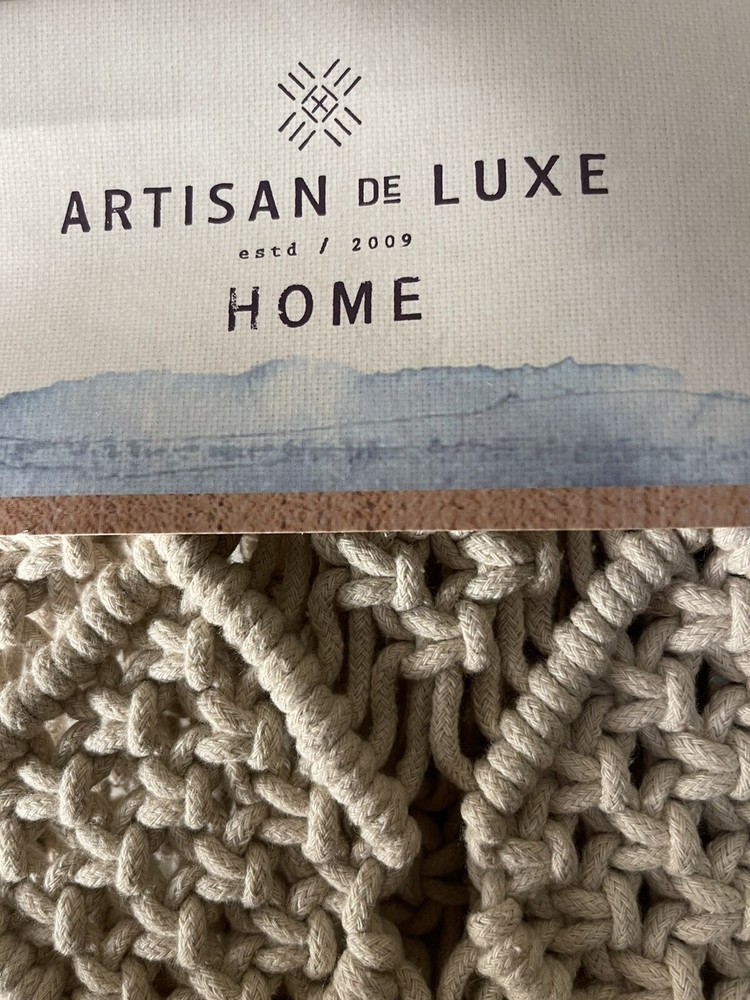 ARTISAN DE LUXE HOME MACRAME TABLE RUNNER 16"x72"