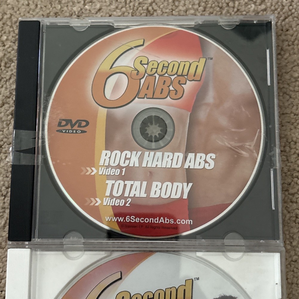 COMPLETE 6 Second Abs Vintage Home Workout Machine With Training & WORKOUT 2 DVD