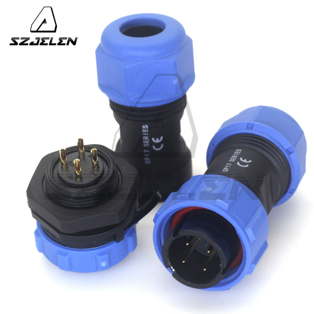 SP17 4Pin Avation Cable Connector Plug Socket,Electrical Power Wire Connector