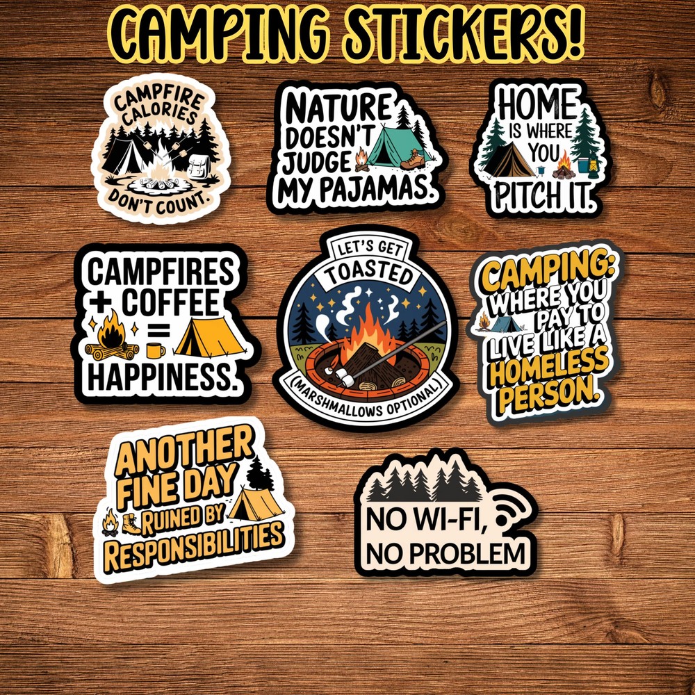 Camping Stickers