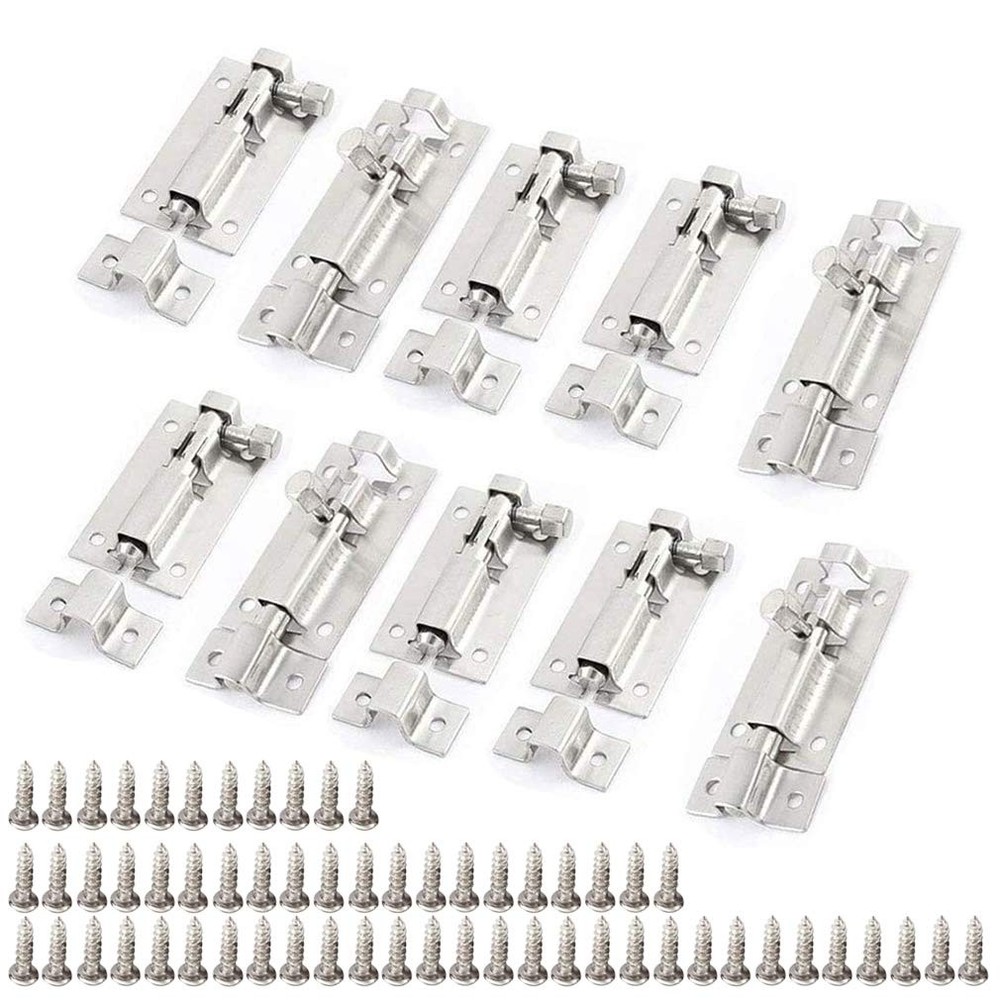 LDEXIN 10Pcs 50mm/2" Stainless Steel Security Interior 2"/50mm, 10pcs