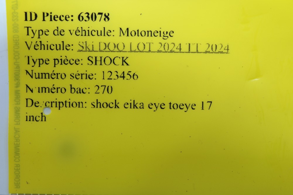 SHOCK EIKA PERFORMANCE STAGE 2 EYE TO EYE 17 INCH