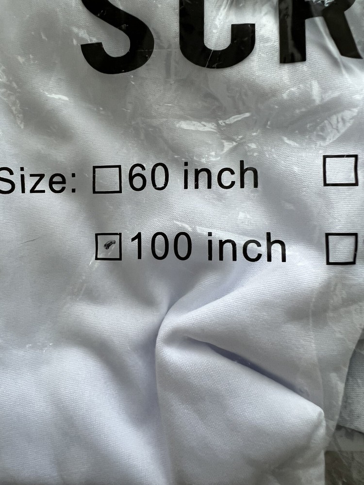 Simple Projection Screen 100” New In Package