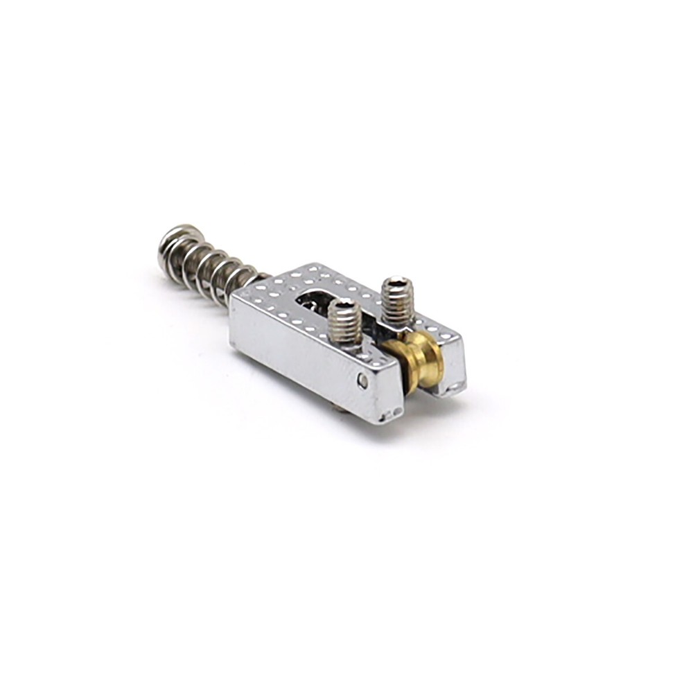 6xGuitar Tremolo/Fixed Hardtail Roller Bridge Saddle w/Decorative Surface Silver