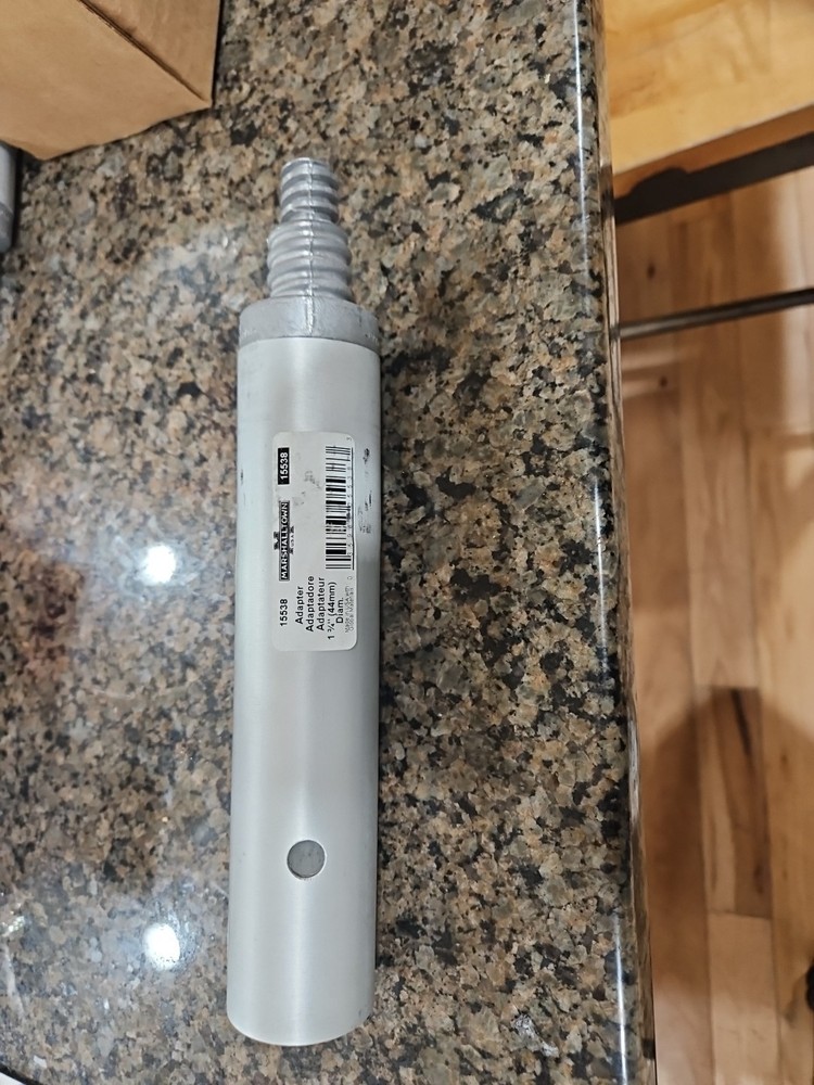 MARSHALLTOWN Threaded Handle Adapter, Concrete Tools, 1-3/4 Inch Push Button ...