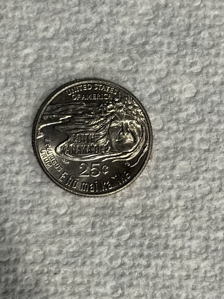 RARE 2023 D Edith Kanaka'Ole Quarter- In Cod We Trust Error