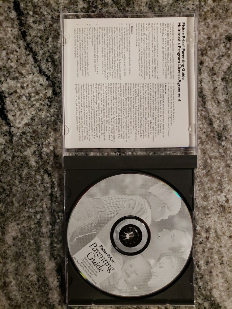 Fisher Price Parenting Guide CD ROM 1996