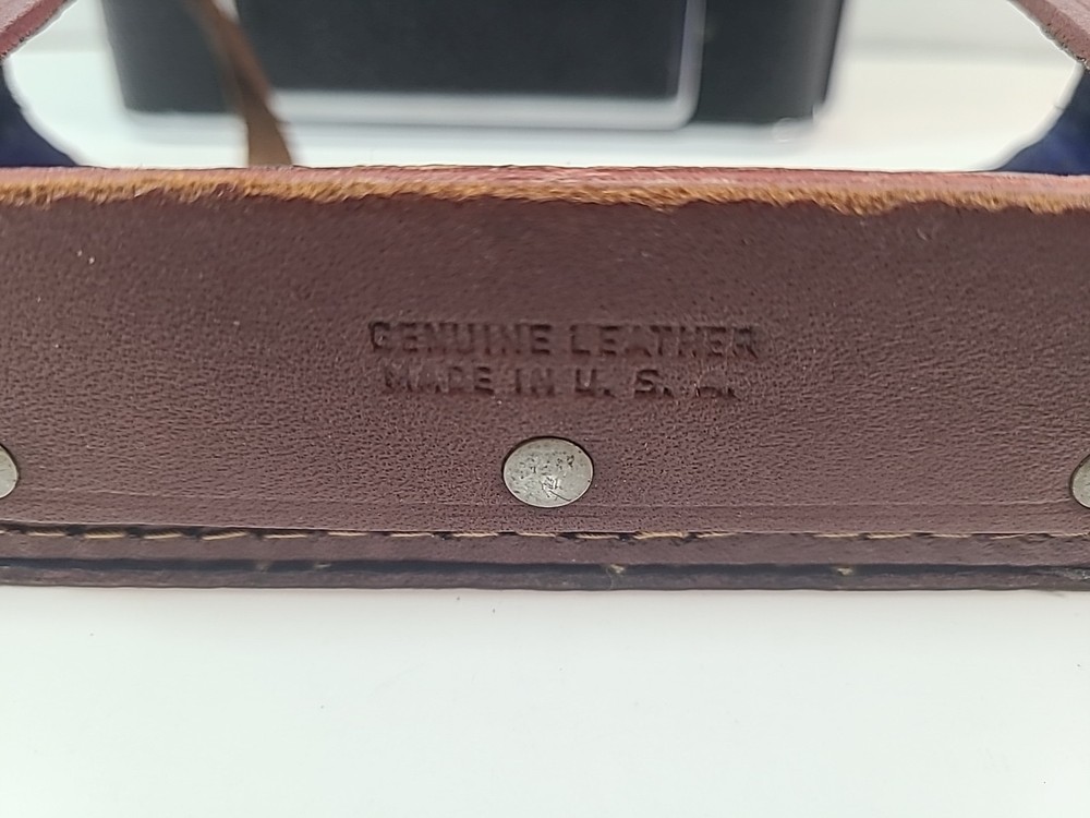 Vintage Foldex 20 Camera With Brown Leather Case