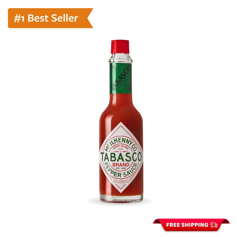 Authentic 1868  Red Pepper Sauce, 2 Fl Oz -  & Kosher Delight