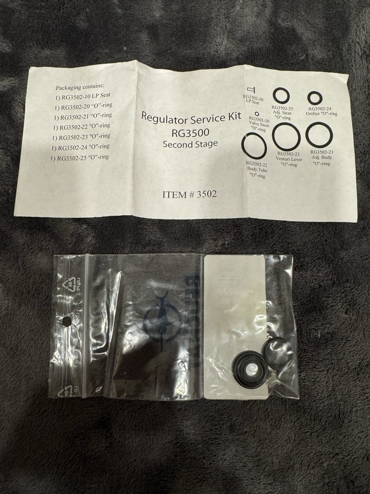 Dive Rite Service Kit RG3052, 2nd Stage Regulator
