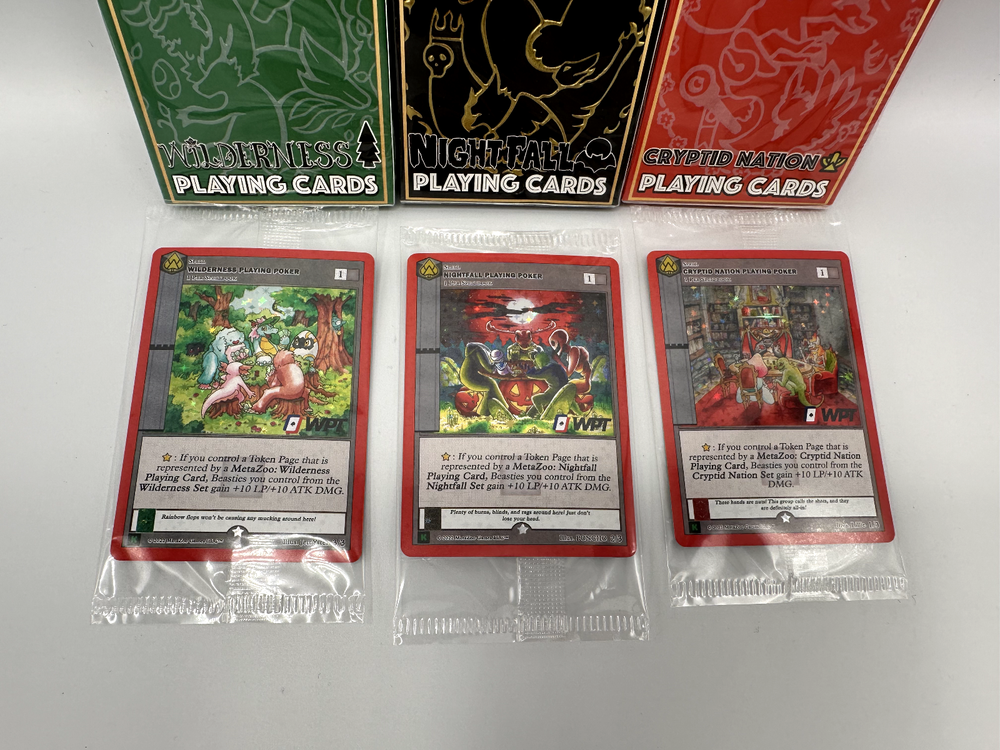 Metazoo Kickstarter Exclusive USPCC Deck Sets + Promos